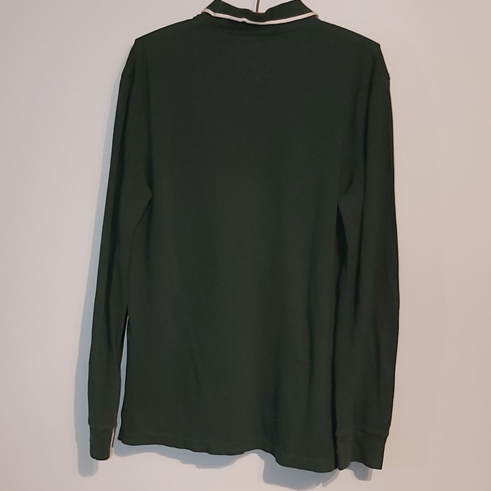 Tommy Hilfiger vintage styl long sleeve polo shirt - Picture 3 of 3